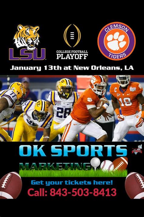 Get tickets to LSU vs Clemson College Football Playoff