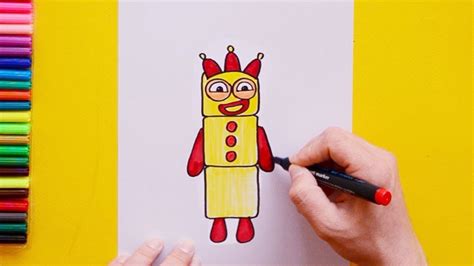 How To Draw Numberblock Three Drawing Tutorial For Kids | Images and ...