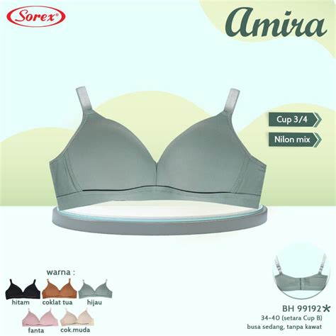 Jual Bh Bra Sorex 99192 Cup B Licin Bra BUSA SEDANG Tanpa Kawat