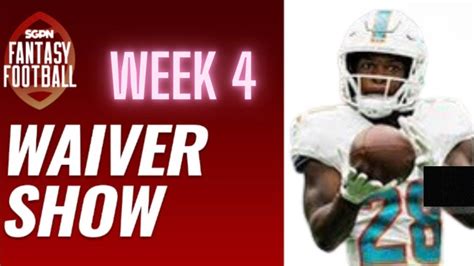 Week 4 Fantasy Football Waiver Wire Rankings Youtube