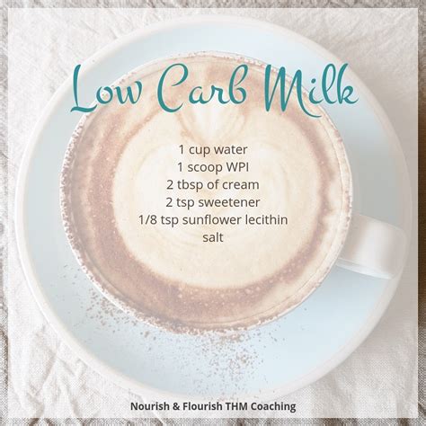 Low Carb Milk – Nourish and Flourish