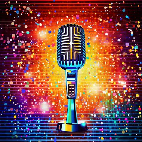 Colourful Microphone Stock Illustrations 328 Colourful Microphone