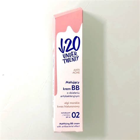 Matujący krem BB 02 Under Twenty naturalny 60ml Wrocław Kup teraz