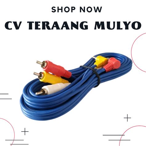 Jual Kabel Rca Jek Audio Ke Panjang Meter Kitani Shopee