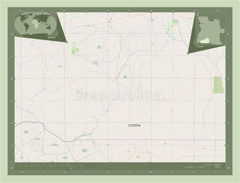 Bie Angola Osm Labelled Points Of Cities Stock Illustration