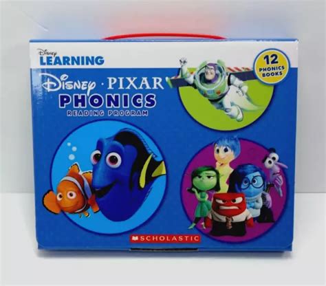 Disney Pixar Phonics Reading Program Book Set Lot Of 10 Scholastic Case