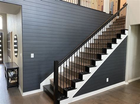 Stairs That Make A Room The Rozy Home Shiplap Accent Wall Shiplap