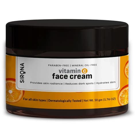 Sirona Vitamin C Face Cream for Men & Women – 50 gm | Daily Cream for ...