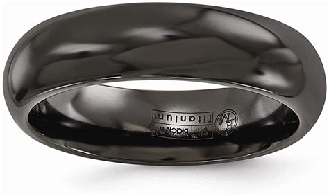 Black Titanium Wedding Rings