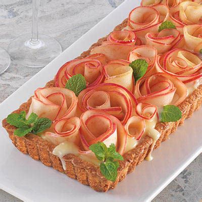 Lemon Curd Tart With Apple Roses Bcliquor