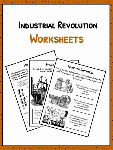 Birth Of The Industrial Revolution Worksheets