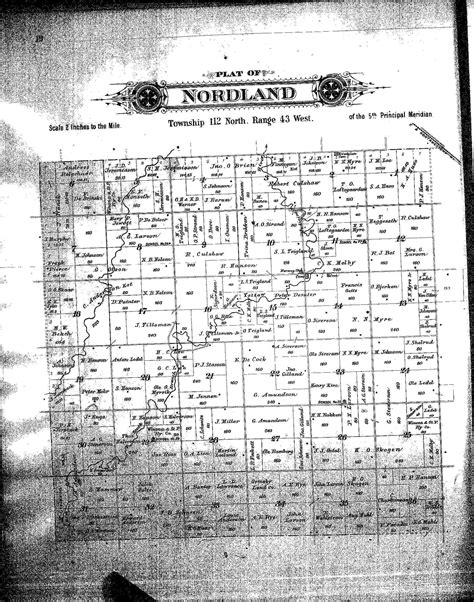 Nordland township plat map