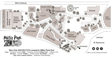 Miller Park Zoo Map (2023 - 2020) | ThemeParkBrochures.net