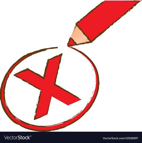 Wrong Mark Icon Royalty Free Vector Image Vectorstock