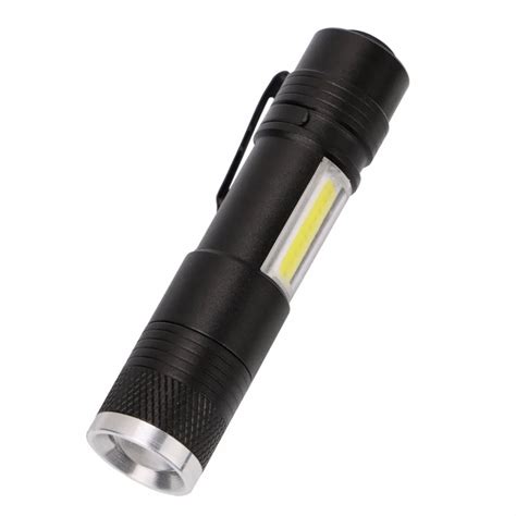 LED Pen Lights Portable Mini LED Flashlight Torch XPE R3+COB Flash ...