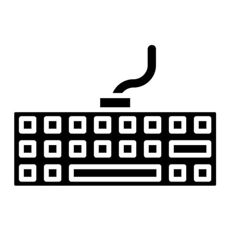 Premium Vector Keyboard Vector Illustration Style