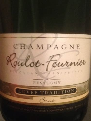 Roulot Fournier Champagne Festigny Cuvée Tradition Brut Wine Info