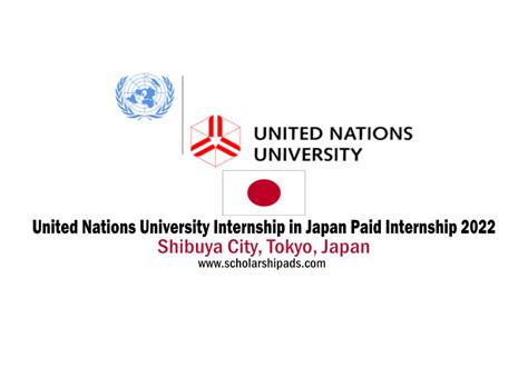 United Nations University Internship In Japan Paid Internship 2022