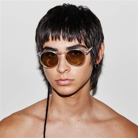 Teen Spirit Deux Clear Uni Sex Round Sunglasses Le Specs