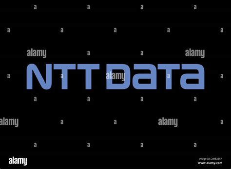 Ntt Data Logo Black Background Stock Photo Alamy