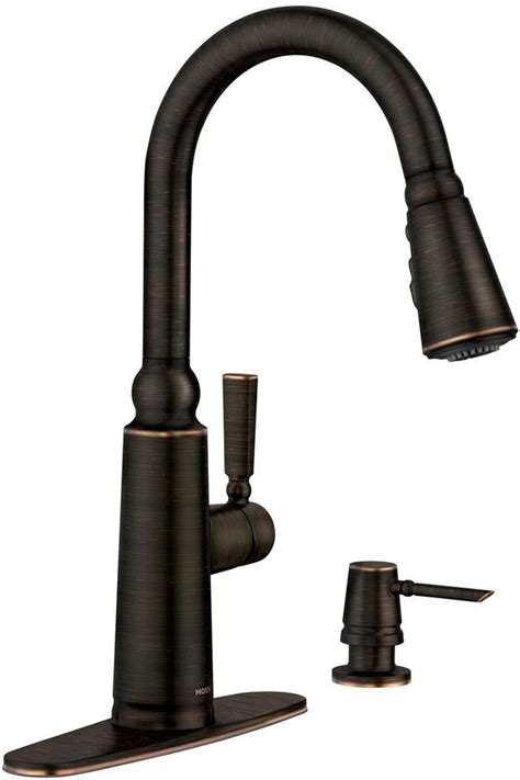 MOEN 87997BRB Coretta Single Handle Pull Down Sprayer Kitchen Faucet