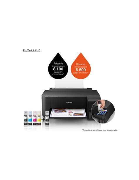 Bouteille D Encre Sublimation Epson Eco Tank Ml Noir Pc