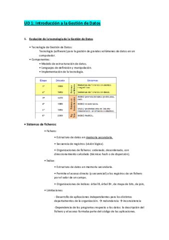 Ud Introduccion A La Gestion De Datos Gestion De Datos Pdf