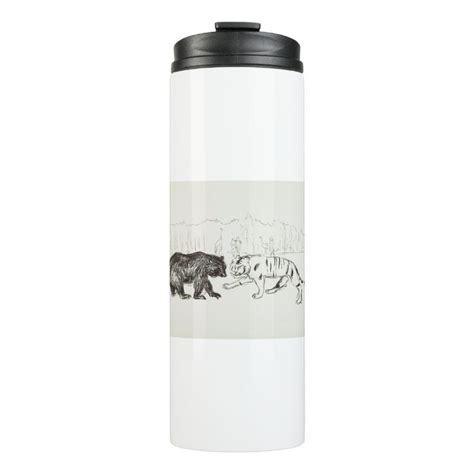 The Tiger And The Bear By Edvard Munch Thermal Tumbler Zazzle