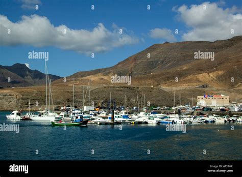 Morro Jable Harbour Jandia Peninsula Stock Photo Alamy