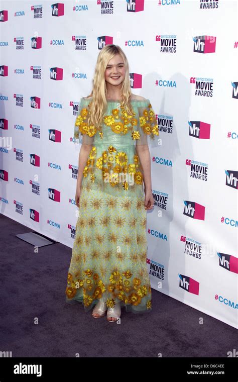 Actress Elle Fanning Arrives At The Th Annual Critics Choice Movie