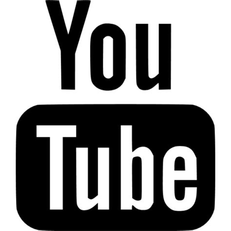 Black youtube icon - Free black site logo icons