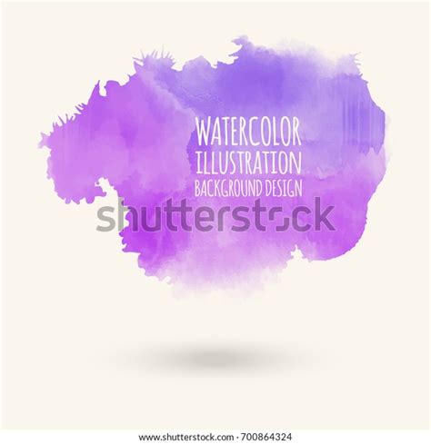 Vector Purple Brush Strokes Watercolor Grunge Stock Vector Royalty