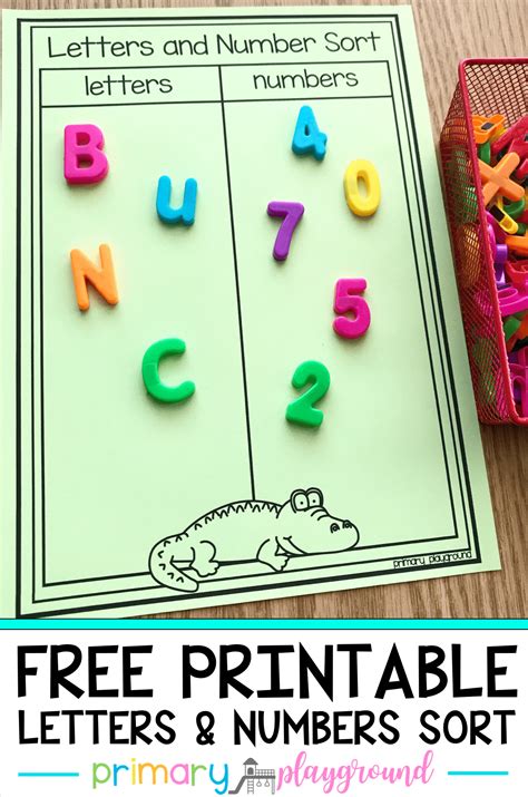 Letters And Numbers Worksheets - WorksheetsCity