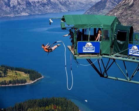 AJ Hackett Ledge Bungy Jump Queenstown New Zealand Travel