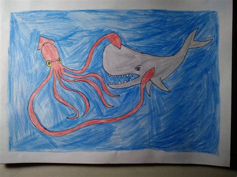 Sperm Whale Vs. Giant Squid by Usermicko2002 on DeviantArt