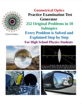 Geometrical Optics Practice Exam And Tutorial Test Generator 252