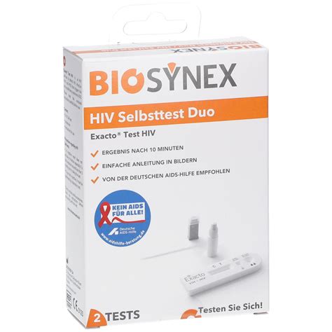 Exacto® Hiv Selbsttest Für Paare 1 St Shop Apotheke