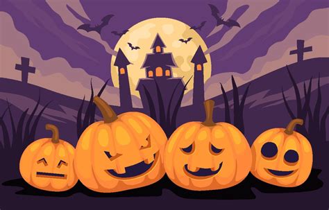 Halloween Jack O Lantern background 10838208 Vector Art at Vecteezy