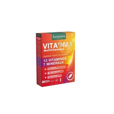 Complément Alimentaire Vitalité Multivitamines Vita Max SANTAROME BIO