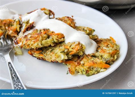 Fried Cabbage Fritters Stock Image Image Of Cream Spices 167061297