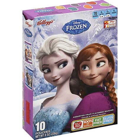 Kelloggs Snacks Fruit Flavored Assorted Disney Frozen Fruit Snacks