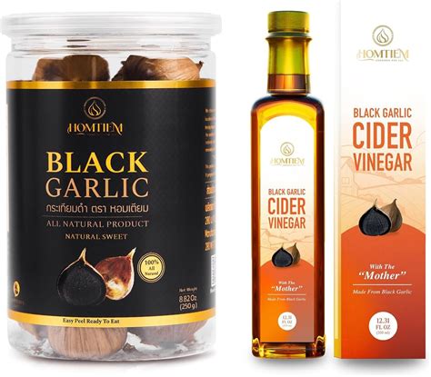 Homtiem Black Garlic 250g And Homtiem Black Garlic Cider