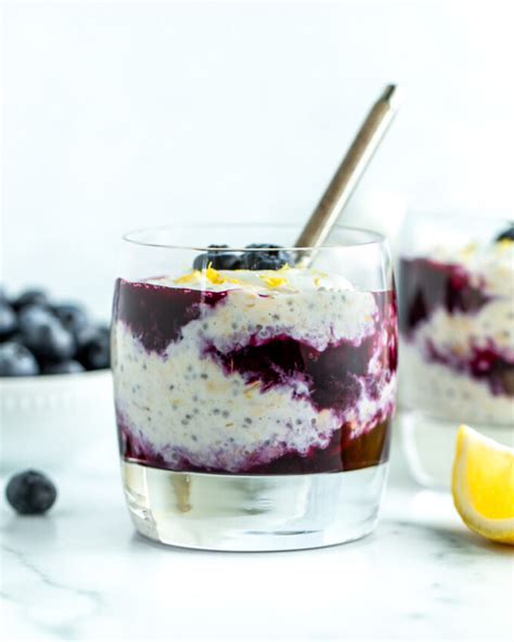 Blueberry Lemon Overnight Oats Peanut Butter And Fitness