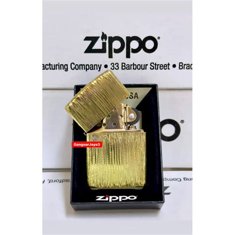 Jual Korek Zippo Original Usa Cn Bark Pattern Shopee Indonesia