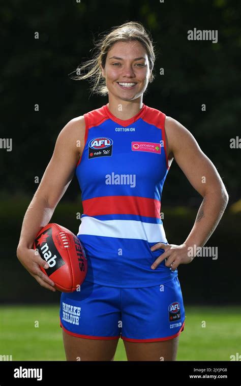 Ellie Blackburn Of The Western Bulldogs Poses For A Photograph During