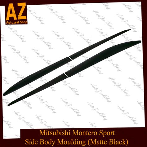 Mitsubishi Montero Sport 2016 2021 Side Body Moulding Matte Black