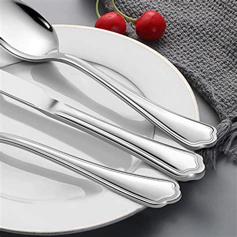 Lianyu 20 Piece Silverware Cutlery Set For 4 Stainless Steel Flatware