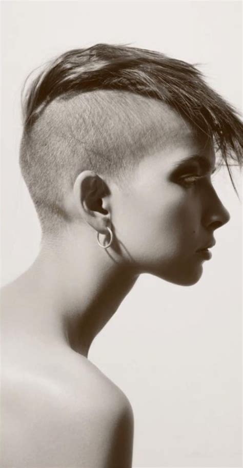 Undercut Soft Mohawk Ladyhawk Short Hair Styles Trendy Short