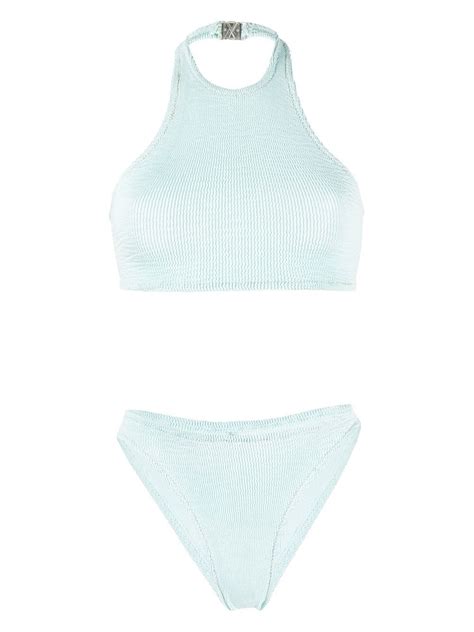 Reina Olga Longboarder Crinkle Bikini Farfetch