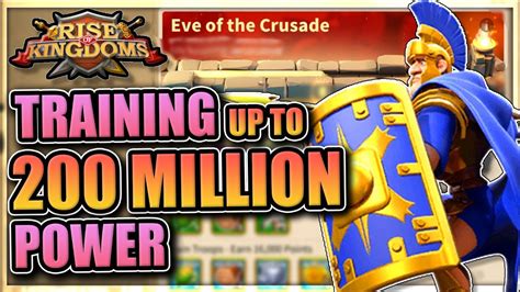 Passing 200 Million Power In Rise Of Kingdoms Troop Training For KvK